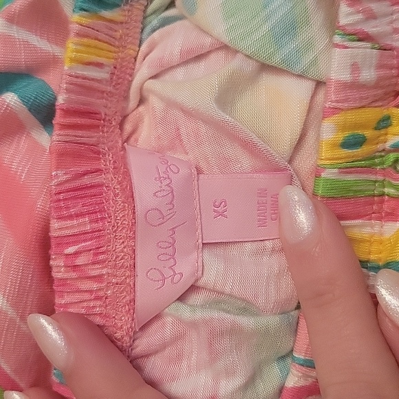 Bright LILLY PULITZER summer strapless maxi dress XS - Picture 5 of 6